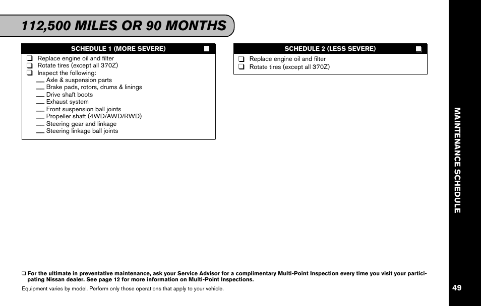 NISSAN 2011 Versa Hatchback - Service & Maintenance Guide User Manual | Page 51 / 59