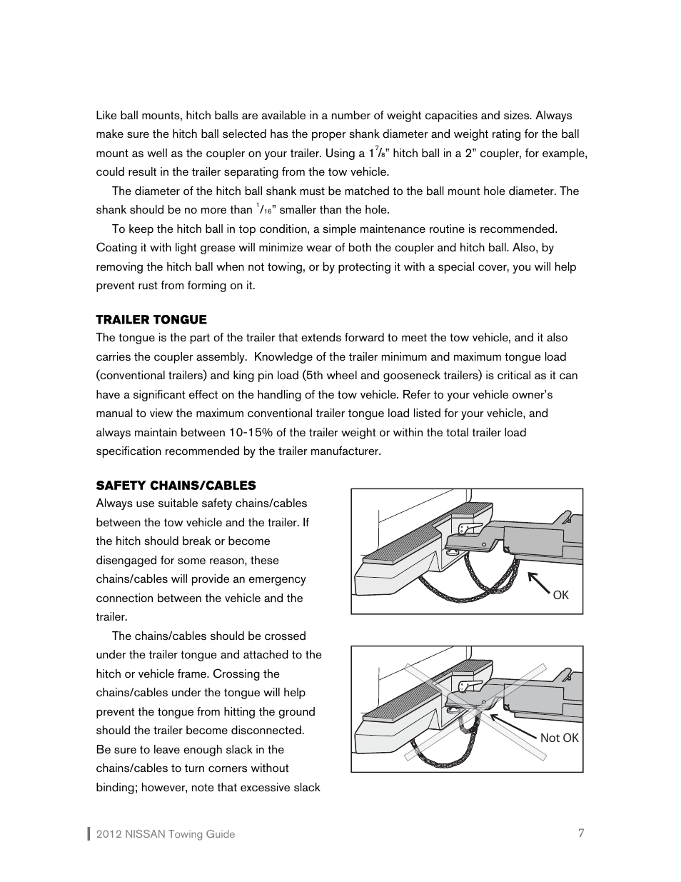 NISSAN 2012 Versa Hatchback - Towing Guide User Manual | Page 8 / 27