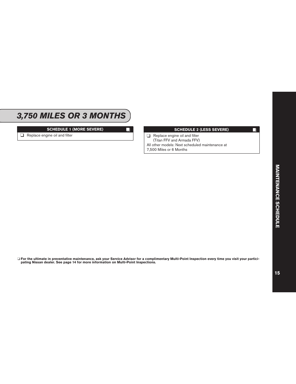 NISSAN 2012 Versa Hatchback - Service & Maintenance Guide User Manual | Page 17 / 60