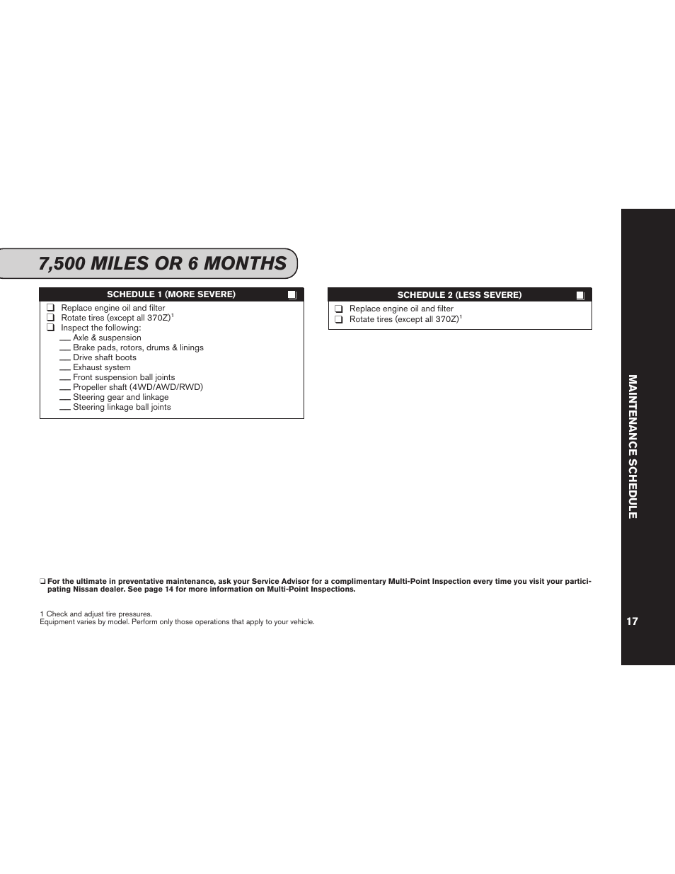 NISSAN 2012 Versa Hatchback - Service & Maintenance Guide User Manual | Page 19 / 60