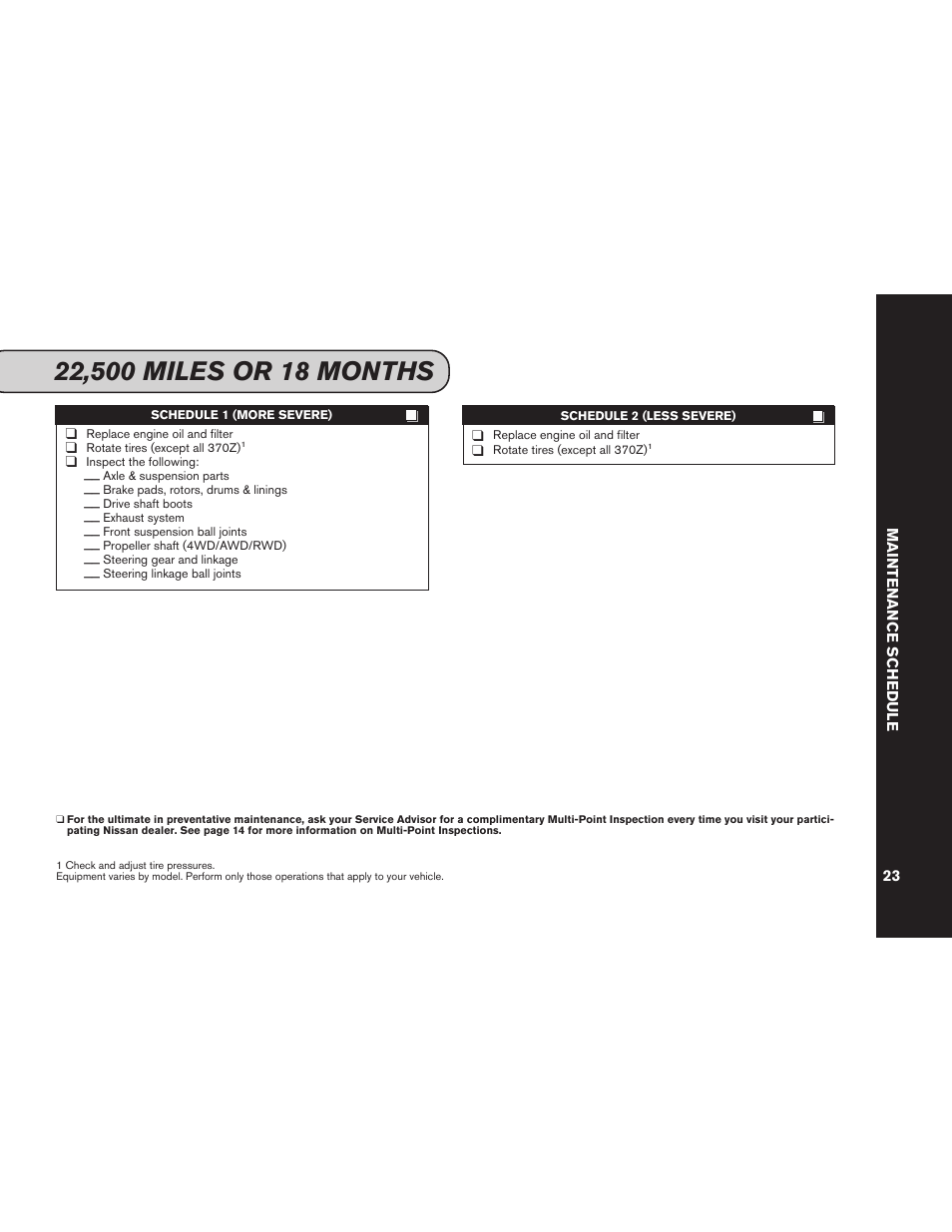 NISSAN 2012 Versa Hatchback - Service & Maintenance Guide User Manual | Page 25 / 60