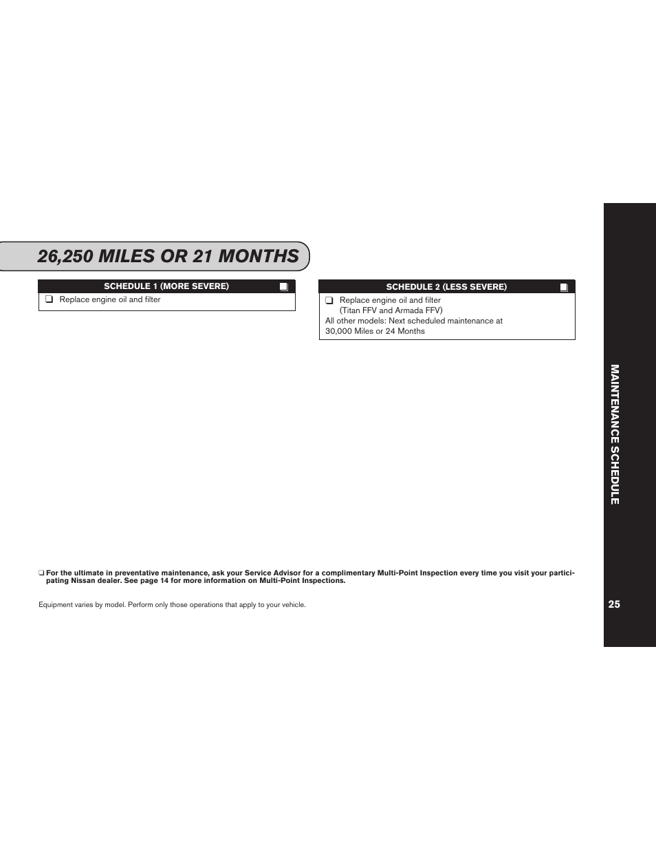 NISSAN 2012 Versa Hatchback - Service & Maintenance Guide User Manual | Page 27 / 60