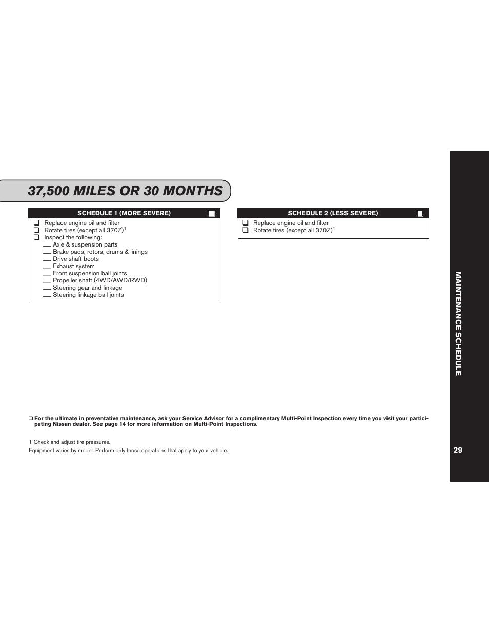 NISSAN 2012 Versa Hatchback - Service & Maintenance Guide User Manual | Page 31 / 60