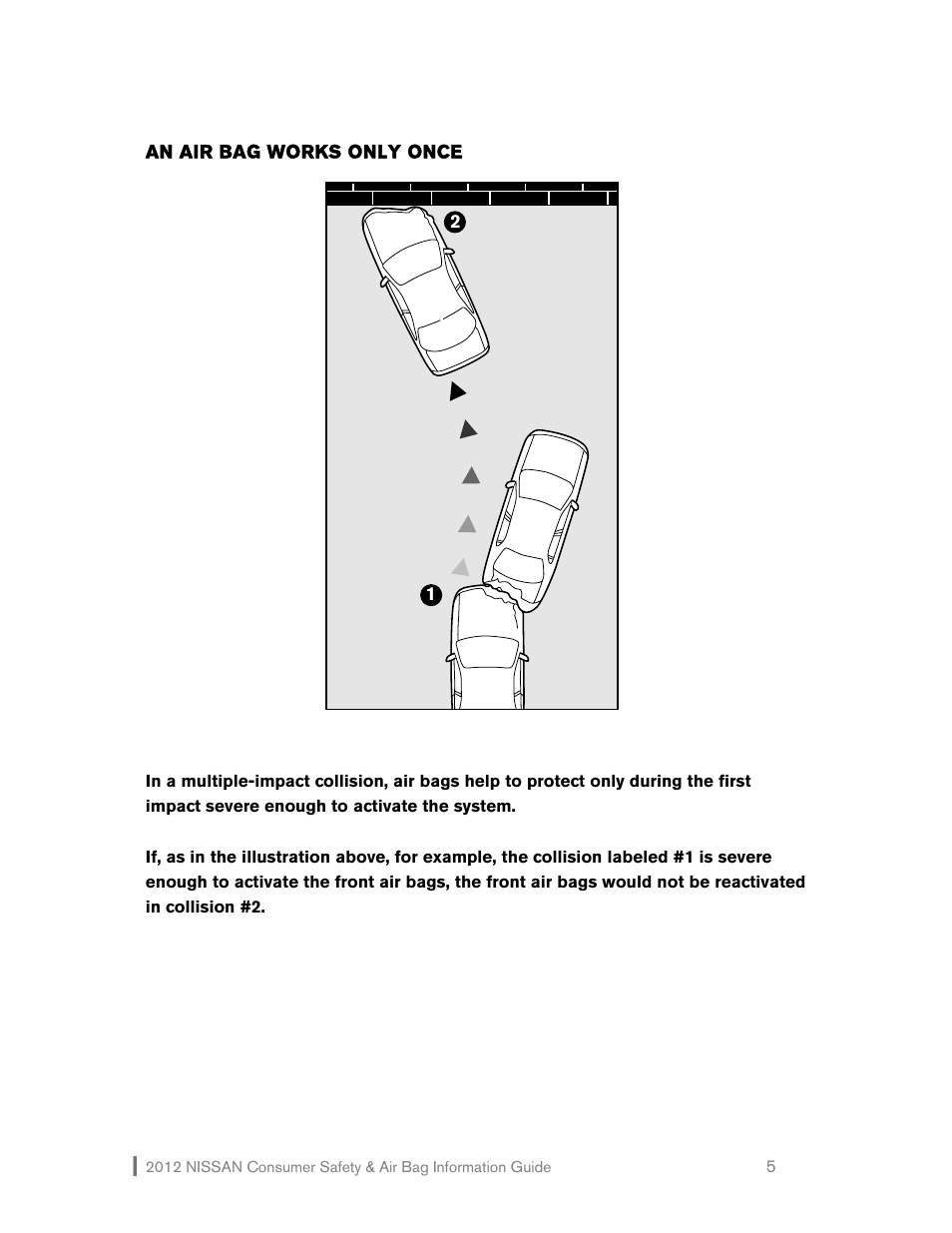 NISSAN 2012 Versa Hatchback - Consumer Safety & Air Bag Information Guide User Manual | Page 6 / 19