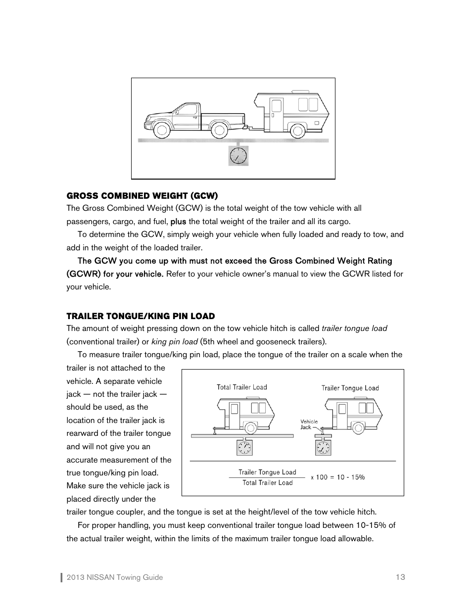 NISSAN 2013 Pathfinder - Towing Guide User Manual | Page 14 / 27