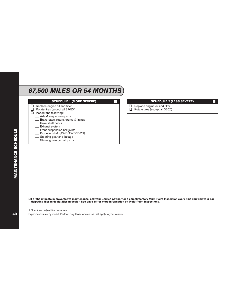 NISSAN 2013 Pathfinder - Service & Maintenance Guide User Manual | Page 42 / 61