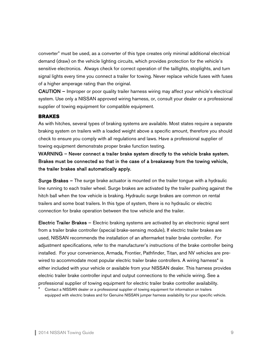 NISSAN 2014 Versa Note - Towing Guide User Manual | Page 10 / 27