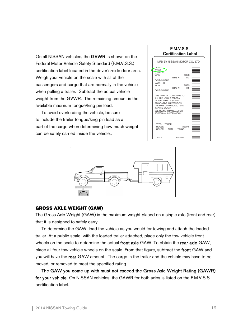 NISSAN 2014 Versa Note - Towing Guide User Manual | Page 13 / 27