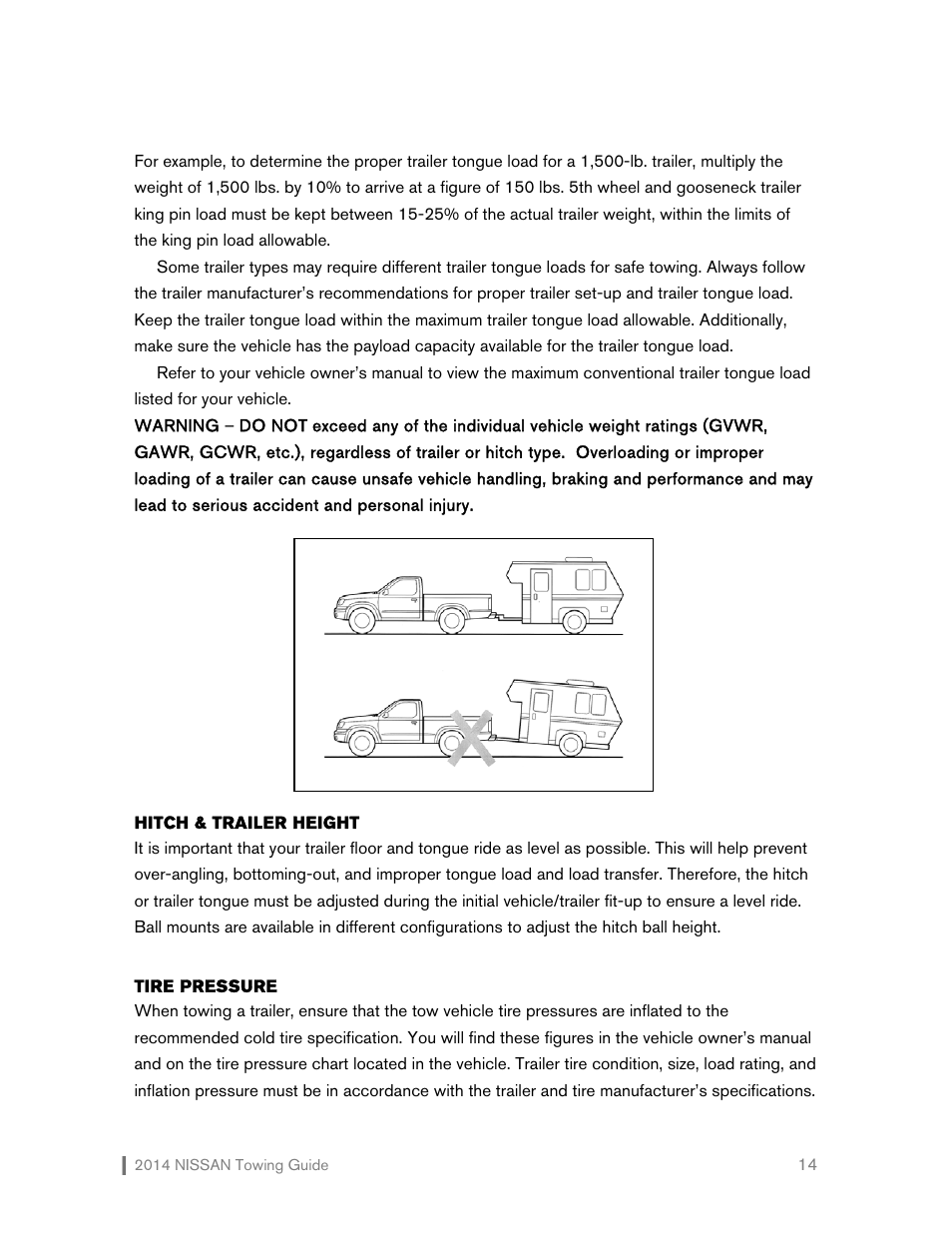NISSAN 2014 Versa Note - Towing Guide User Manual | Page 15 / 27