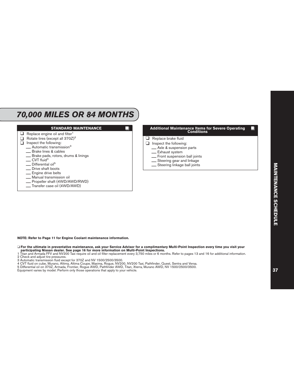 NISSAN 2014 Versa Note - Service & Maintenance Guide User Manual | Page 39 / 69