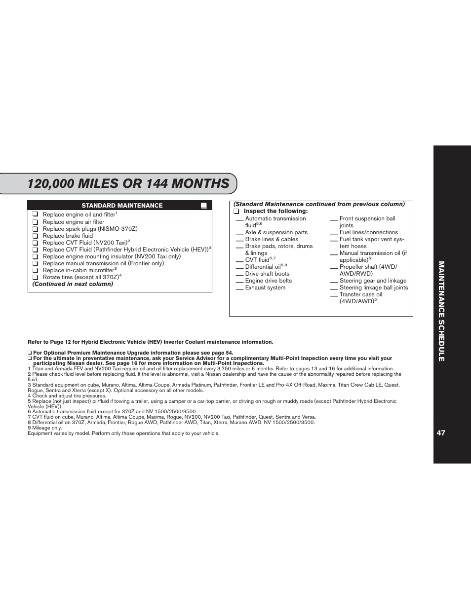 NISSAN 2014 Versa Note - Service & Maintenance Guide User Manual | Page 49 / 69