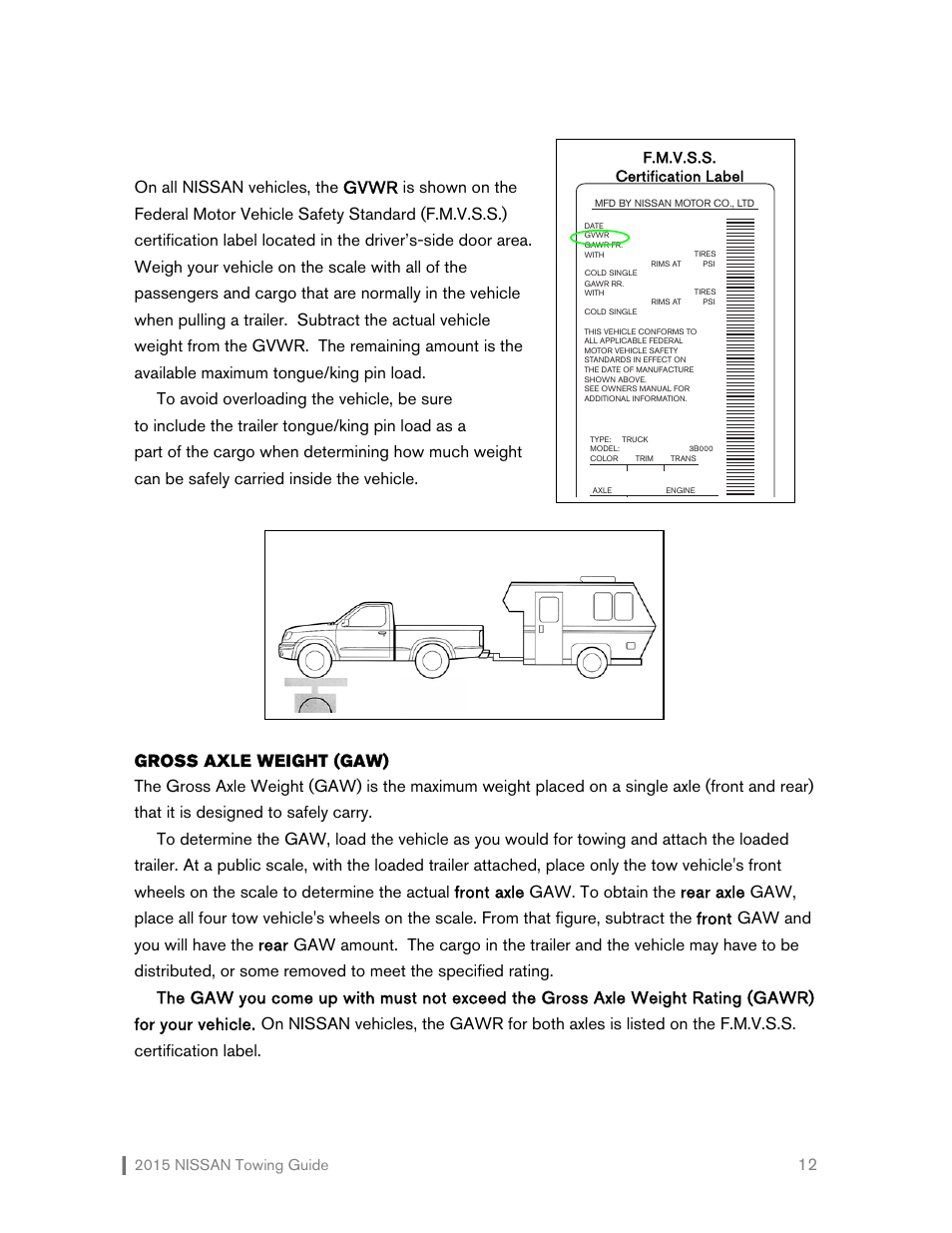 NISSAN 2015 Versa Note - Towing Guide User Manual | Page 13 / 27