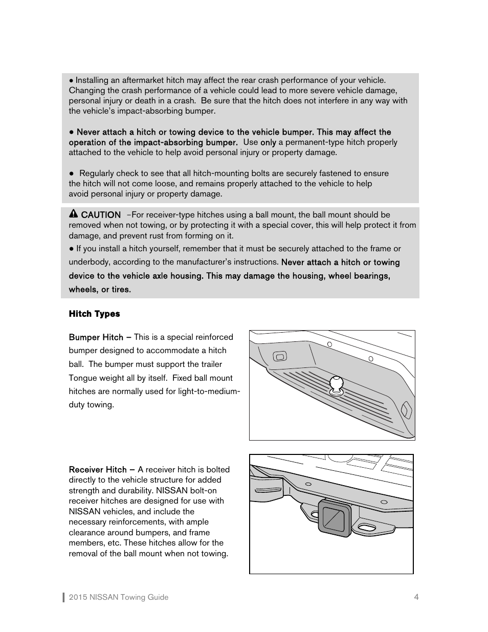 NISSAN 2015 Versa Note - Towing Guide User Manual | Page 5 / 27