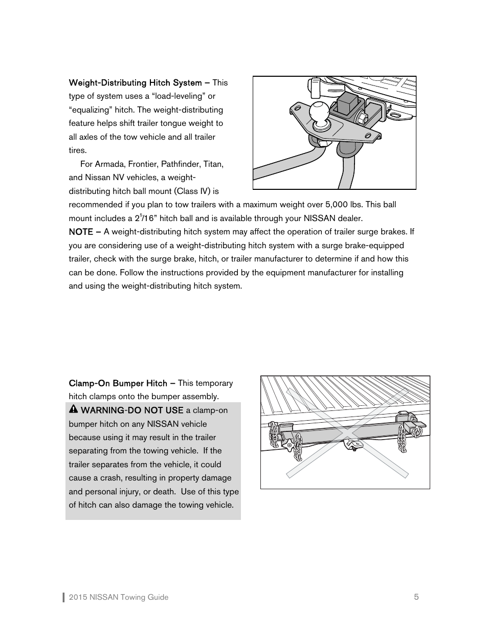 NISSAN 2015 Versa Note - Towing Guide User Manual | Page 6 / 27