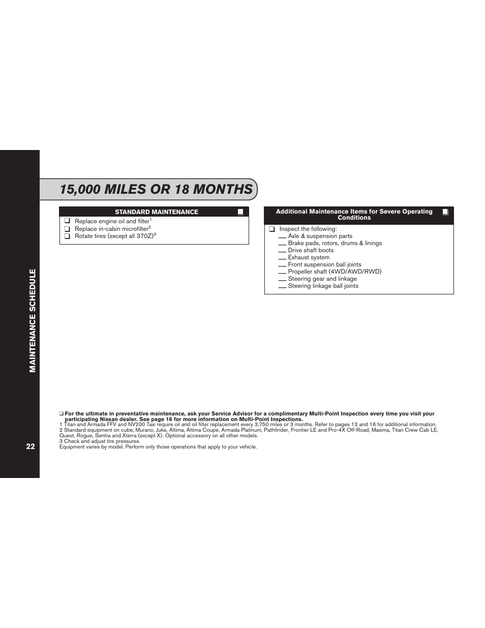 NISSAN 2015 Versa Note - Service & Maintenance Guide User Manual | Page 24 / 70