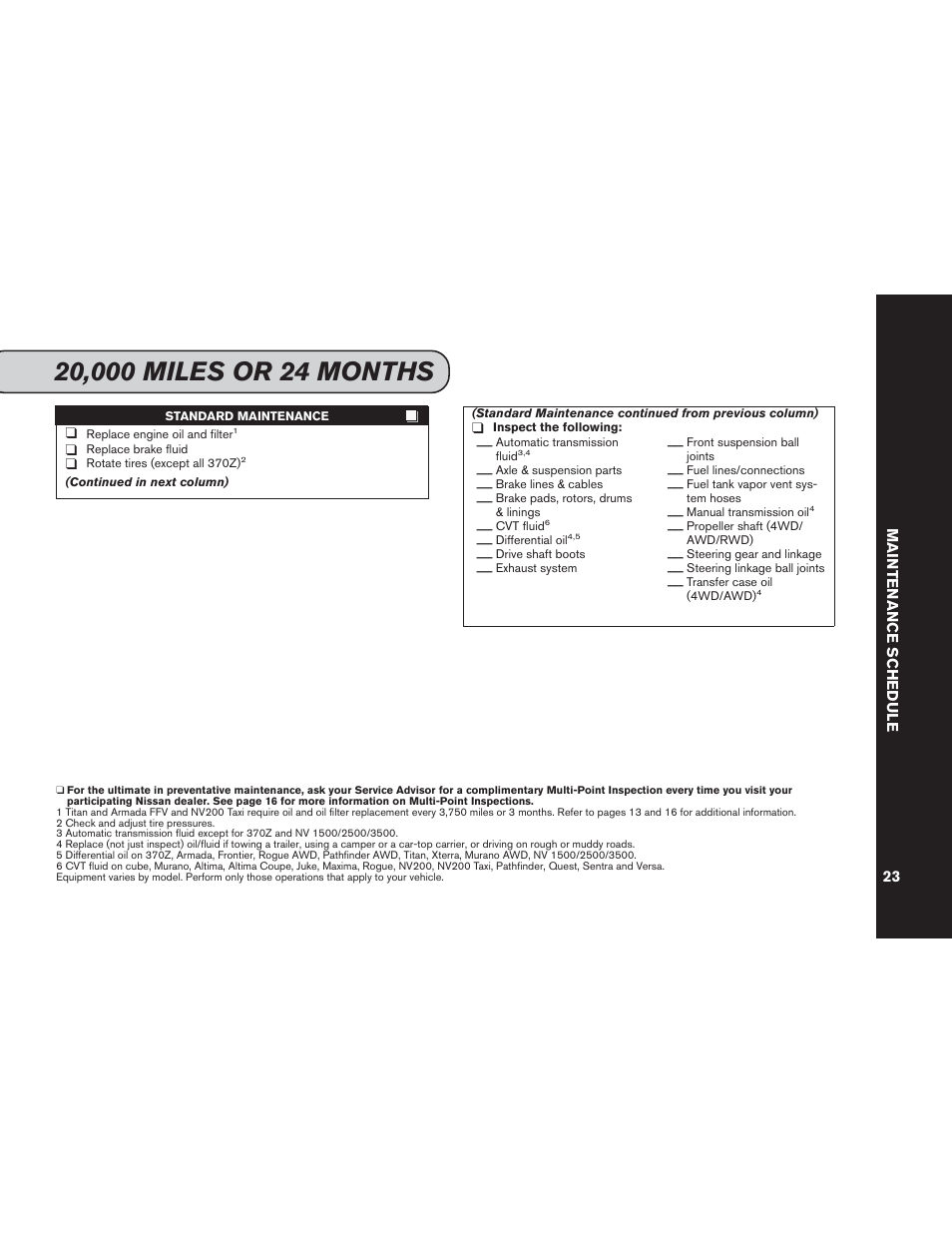 NISSAN 2015 Versa Note - Service & Maintenance Guide User Manual | Page 25 / 70