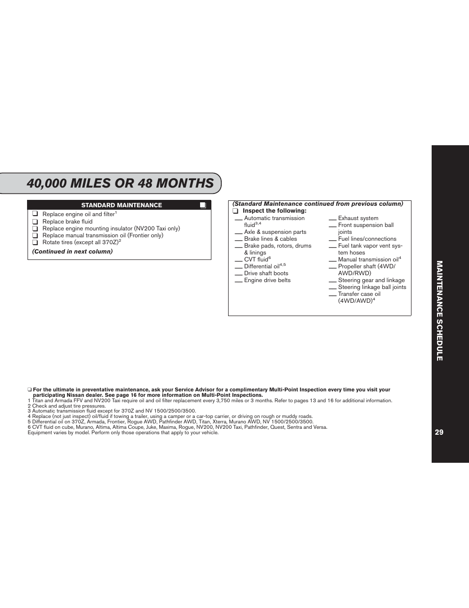 NISSAN 2015 Versa Note - Service & Maintenance Guide User Manual | Page 31 / 70