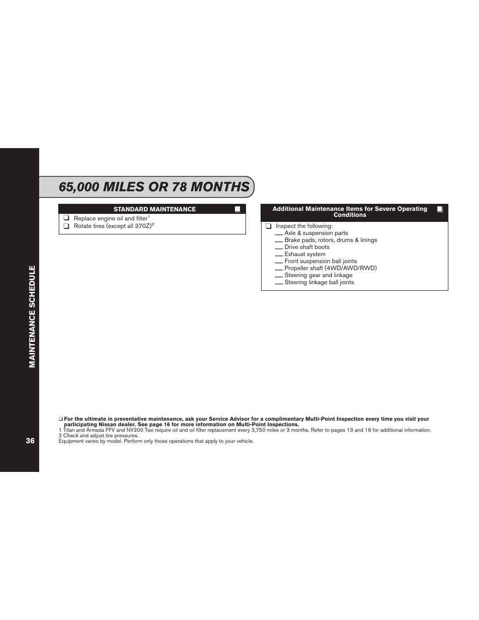 NISSAN 2015 Versa Note - Service & Maintenance Guide User Manual | Page 38 / 70