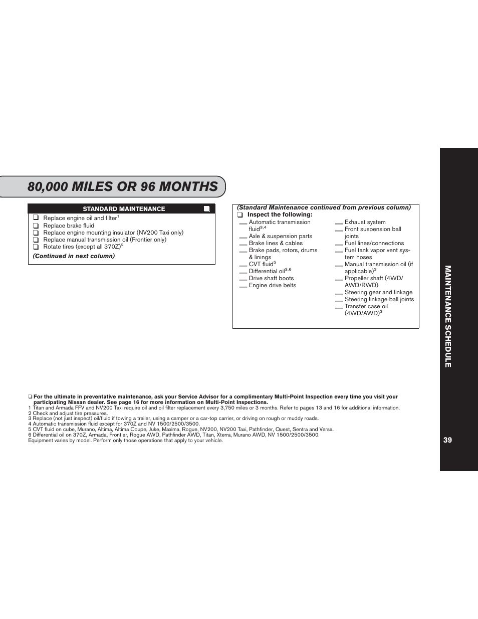 NISSAN 2015 Versa Note - Service & Maintenance Guide User Manual | Page 41 / 70