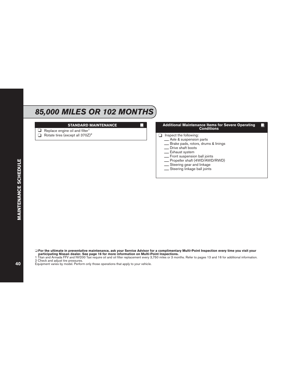 NISSAN 2015 Versa Note - Service & Maintenance Guide User Manual | Page 42 / 70