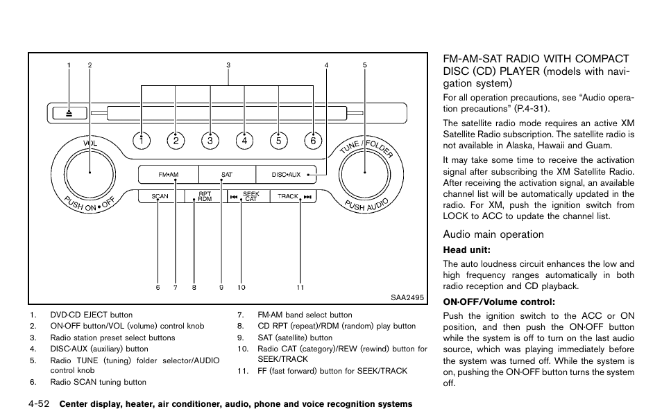 NISSAN 2012 370Z Roadster - Owner's Manual User Manual | Page 208 / 427