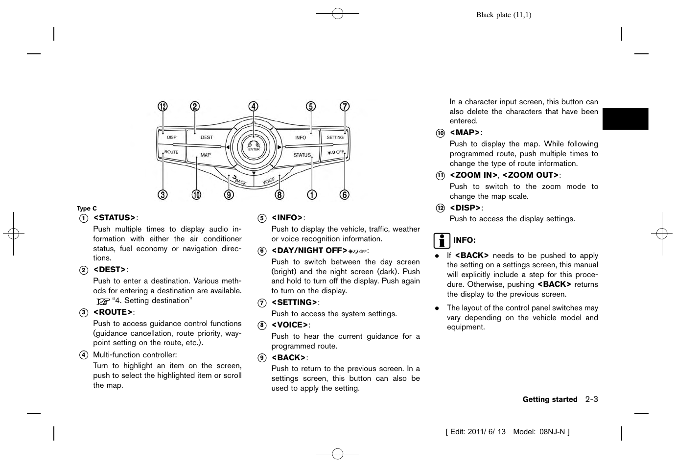 NISSAN 2012 Quest - Navigation System Owner's Manual User Manual | Page 10 / 242