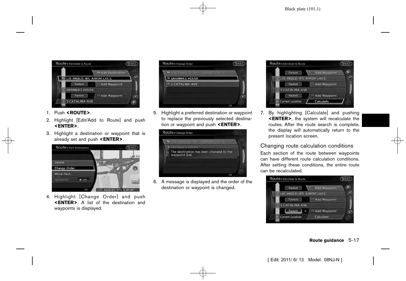 NISSAN 2012 Quest - Navigation System Owner's Manual User Manual | Page 100 / 242