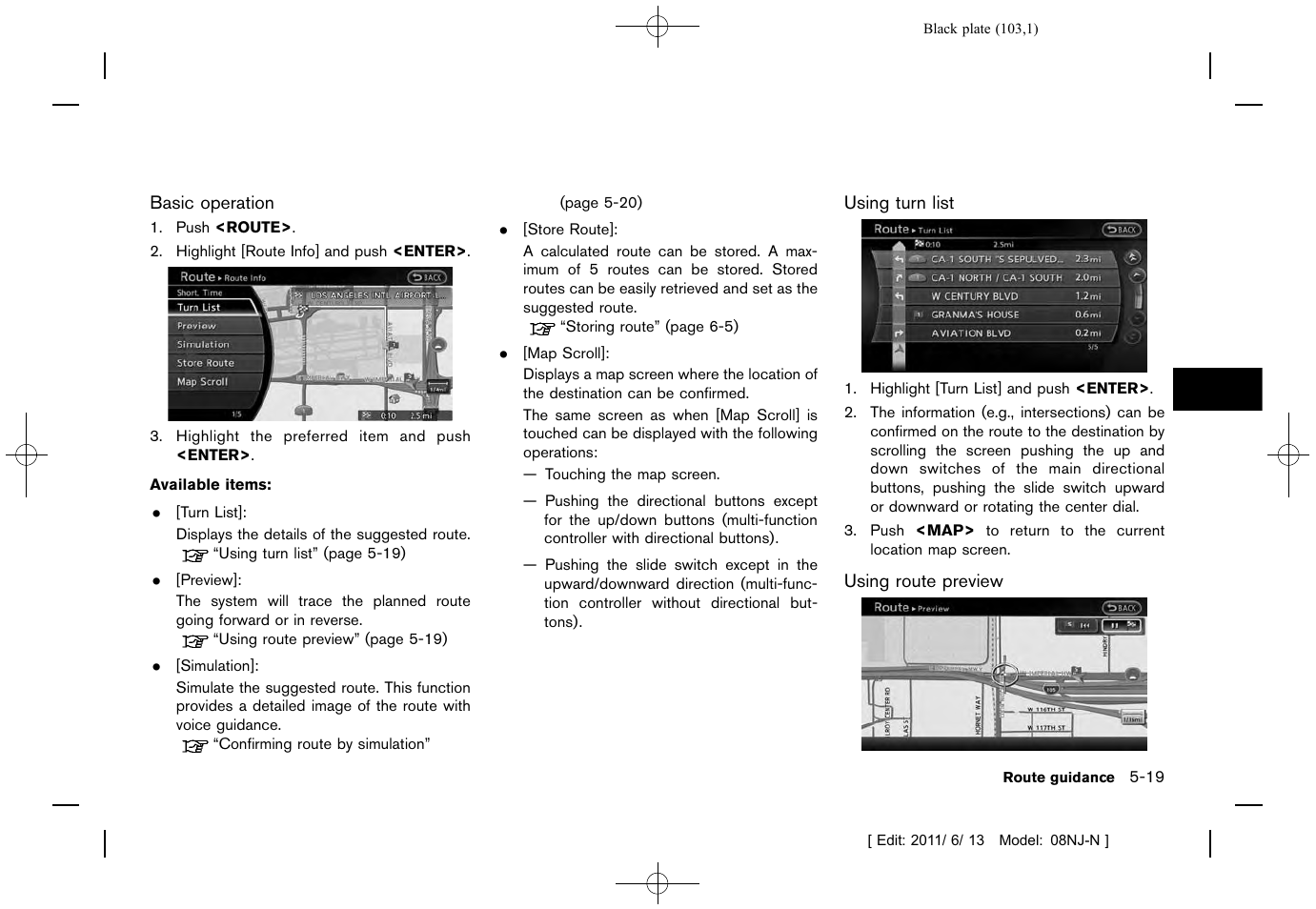 NISSAN 2012 Quest - Navigation System Owner's Manual User Manual | Page 102 / 242