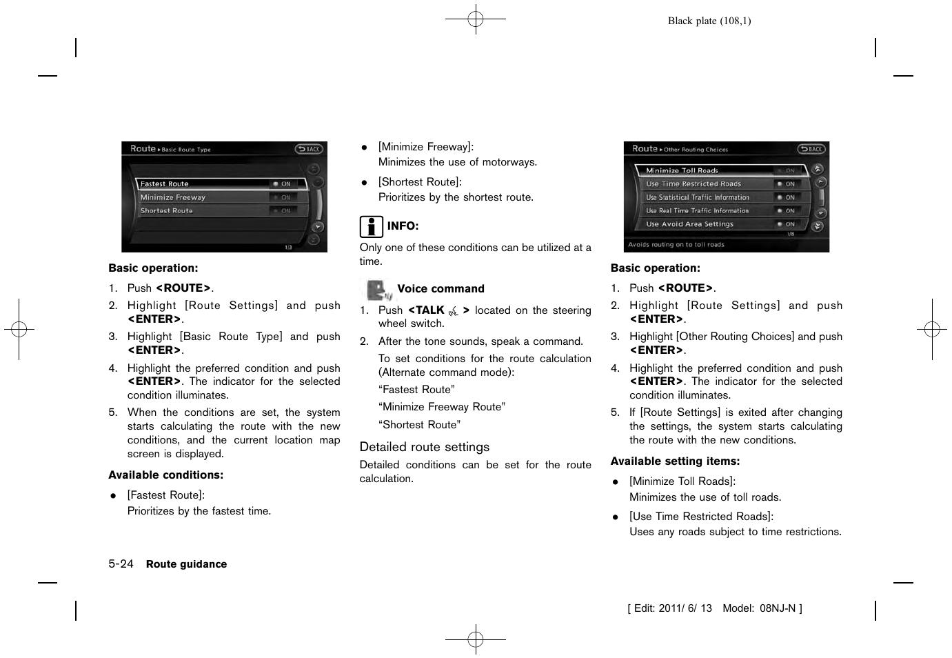 NISSAN 2012 Quest - Navigation System Owner's Manual User Manual | Page 107 / 242