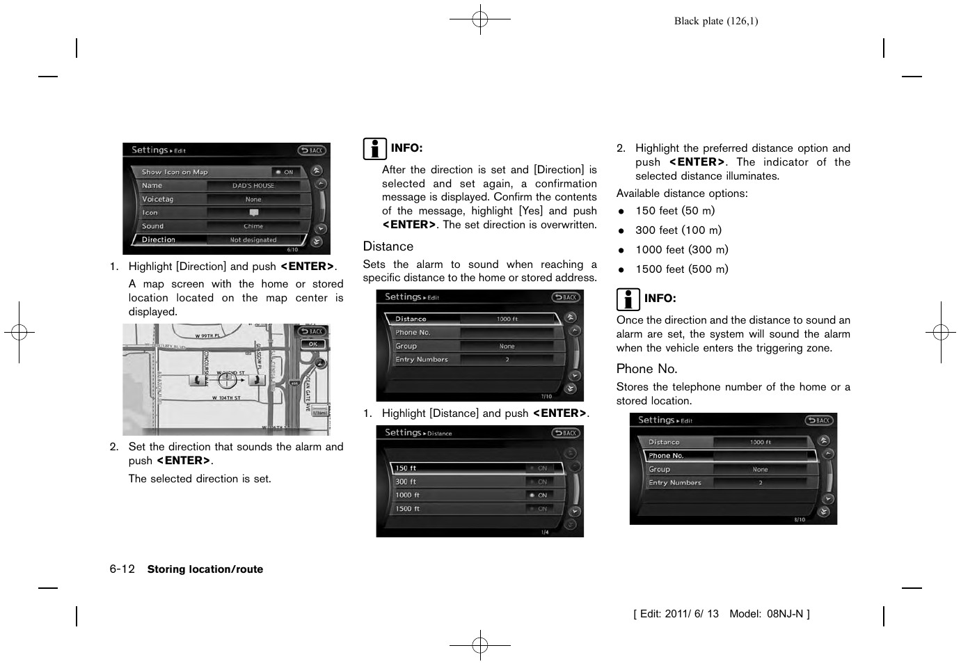 NISSAN 2012 Quest - Navigation System Owner's Manual User Manual | Page 125 / 242