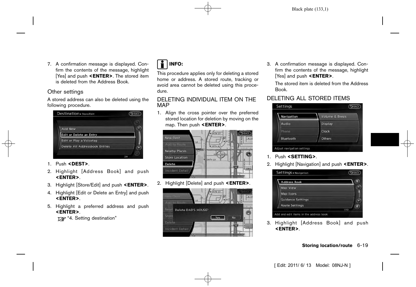 NISSAN 2012 Quest - Navigation System Owner's Manual User Manual | Page 132 / 242