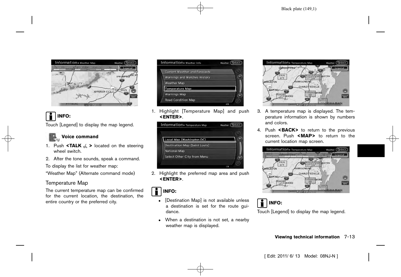 NISSAN 2012 Quest - Navigation System Owner's Manual User Manual | Page 148 / 242