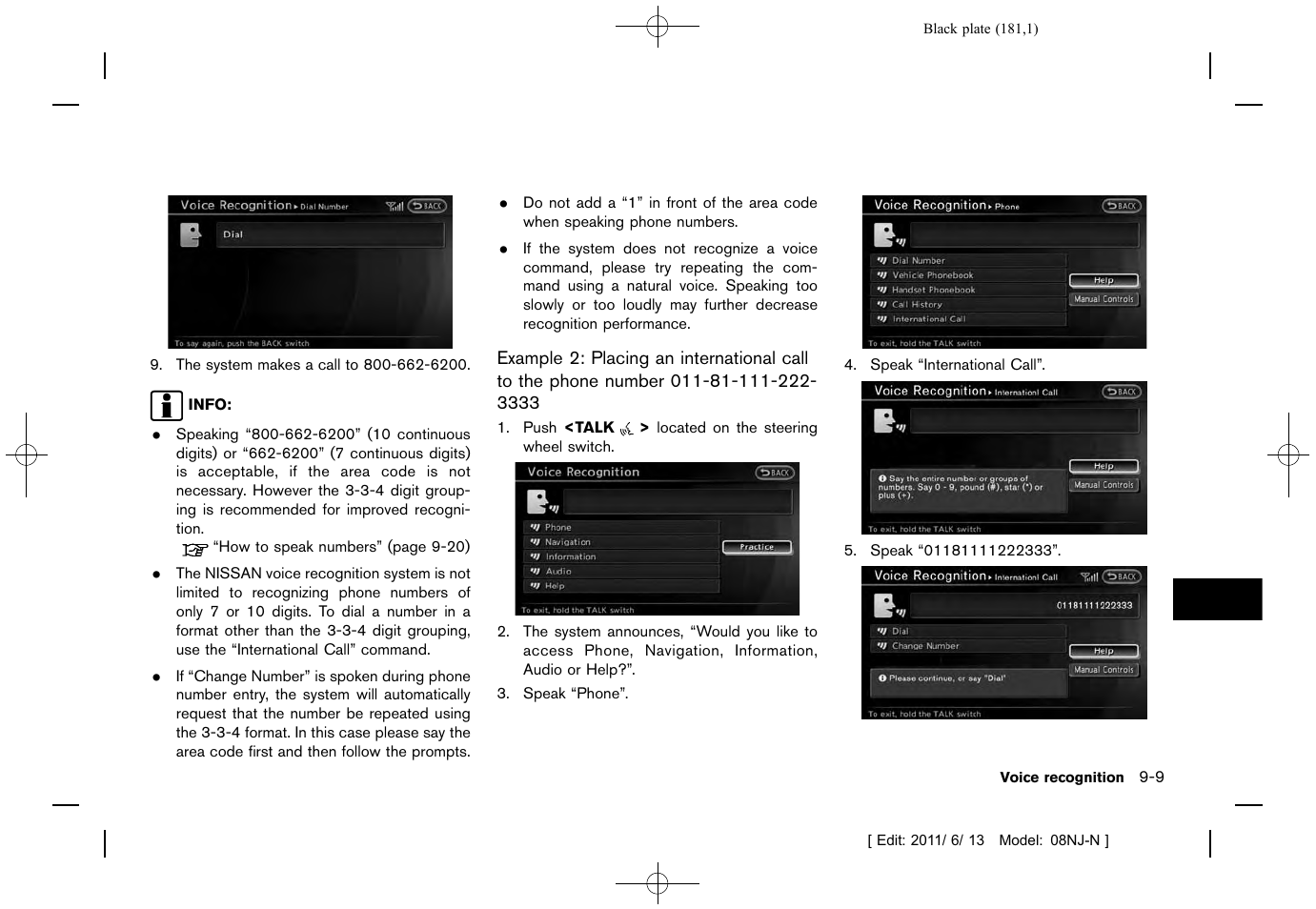 NISSAN 2012 Quest - Navigation System Owner's Manual User Manual | Page 180 / 242