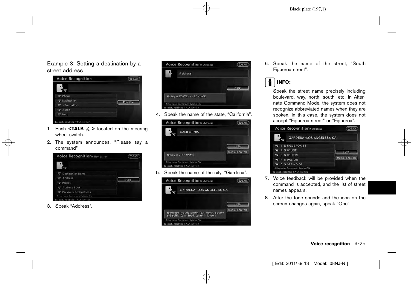 NISSAN 2012 Quest - Navigation System Owner's Manual User Manual | Page 196 / 242