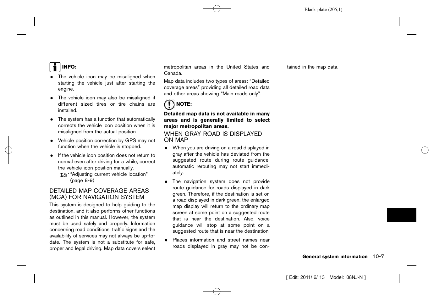 NISSAN 2012 Quest - Navigation System Owner's Manual User Manual | Page 204 / 242