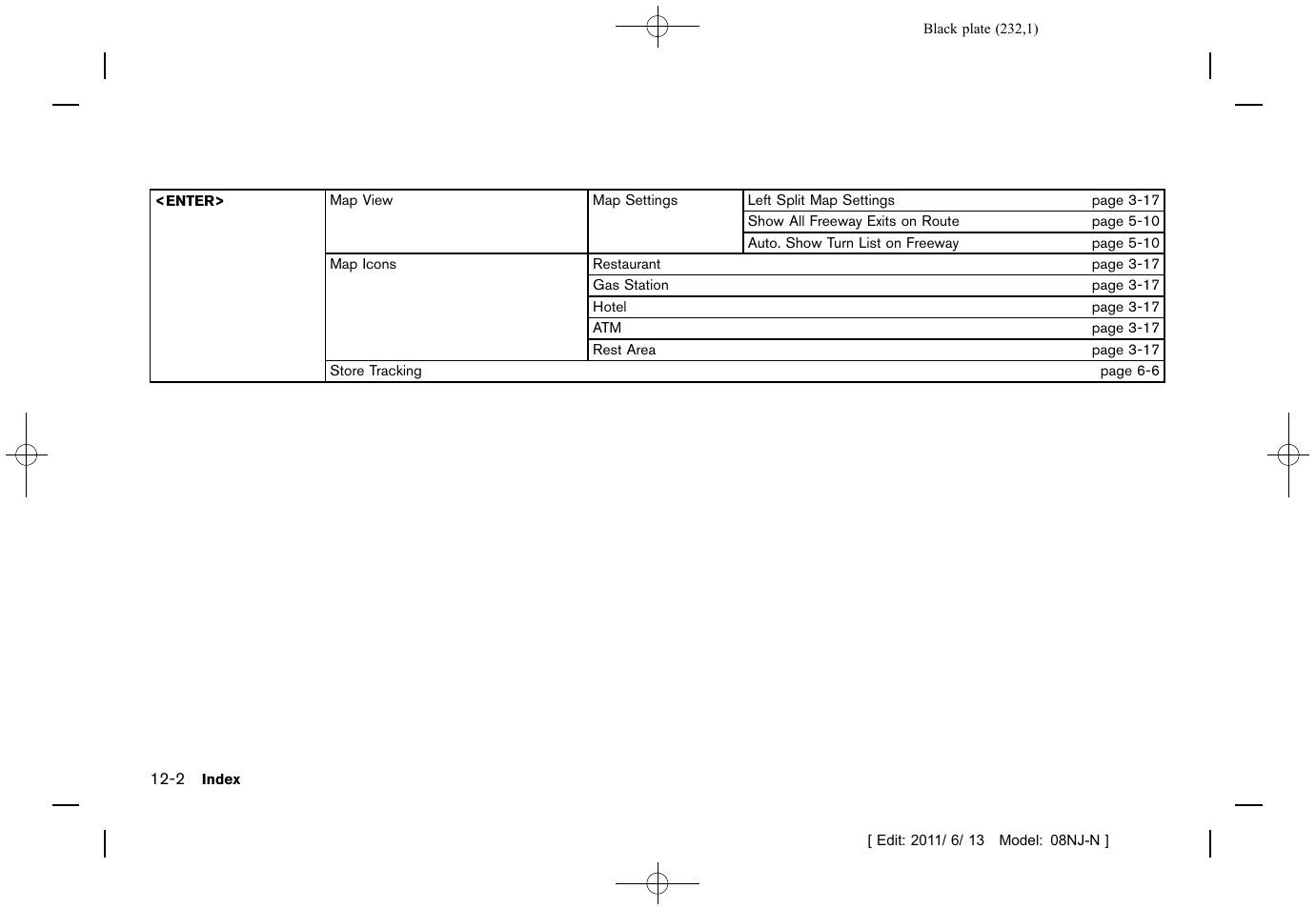 NISSAN 2012 Quest - Navigation System Owner's Manual User Manual | Page 231 / 242