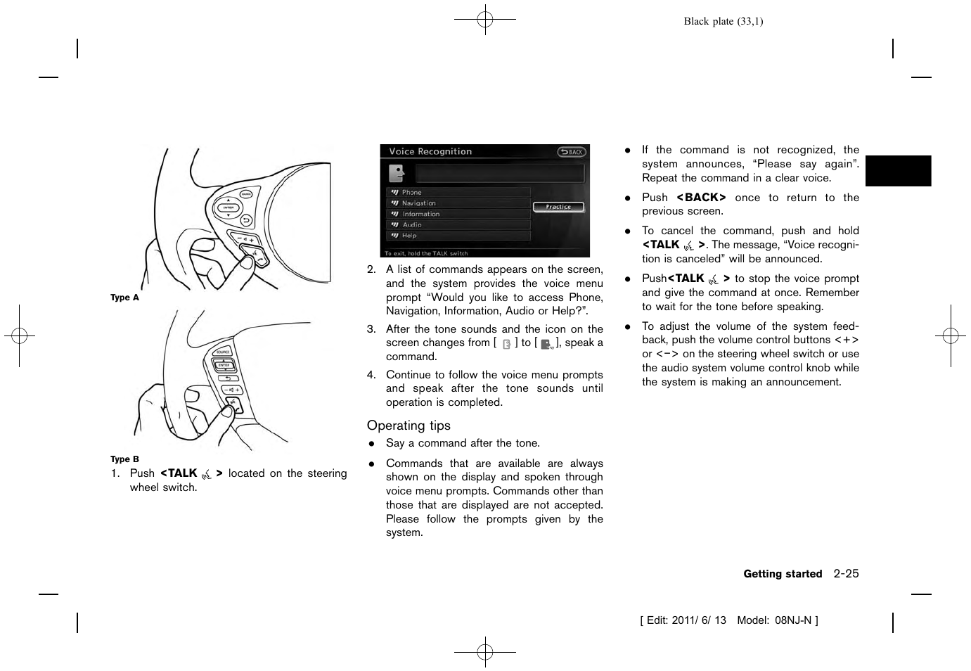 Command list -26 | NISSAN 2012 Quest - Navigation System Owner's Manual User Manual | Page 32 / 242