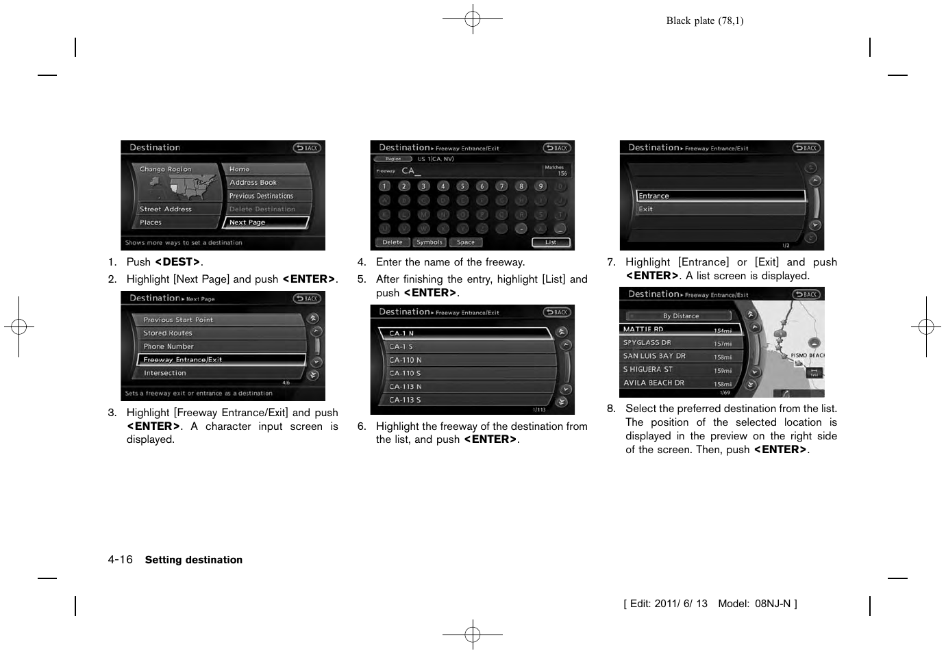 NISSAN 2012 Quest - Navigation System Owner's Manual User Manual | Page 77 / 242