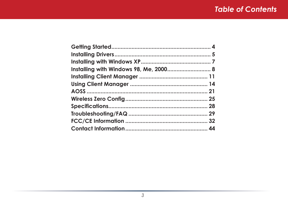 Buffalo Technology WLI-U2-KG125S User Manual | Page 3 / 45