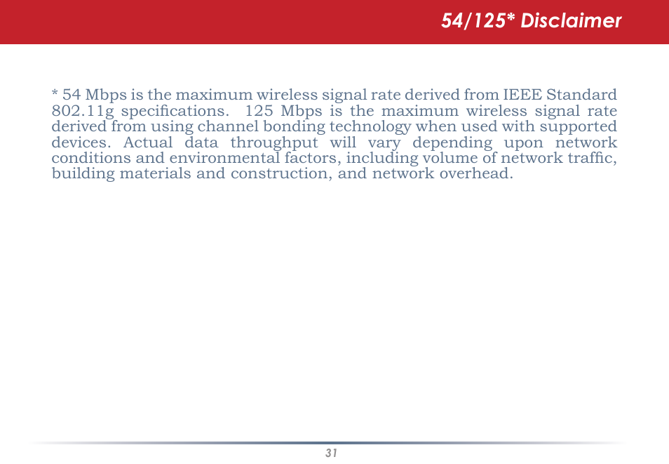 5/125* disclaimer | Buffalo Technology WLI-U2-KG125S User Manual | Page 31 / 45