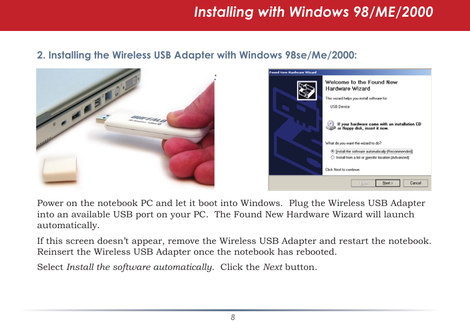 Buffalo Technology WLI-U2-KG125S User Manual | Page 8 / 45