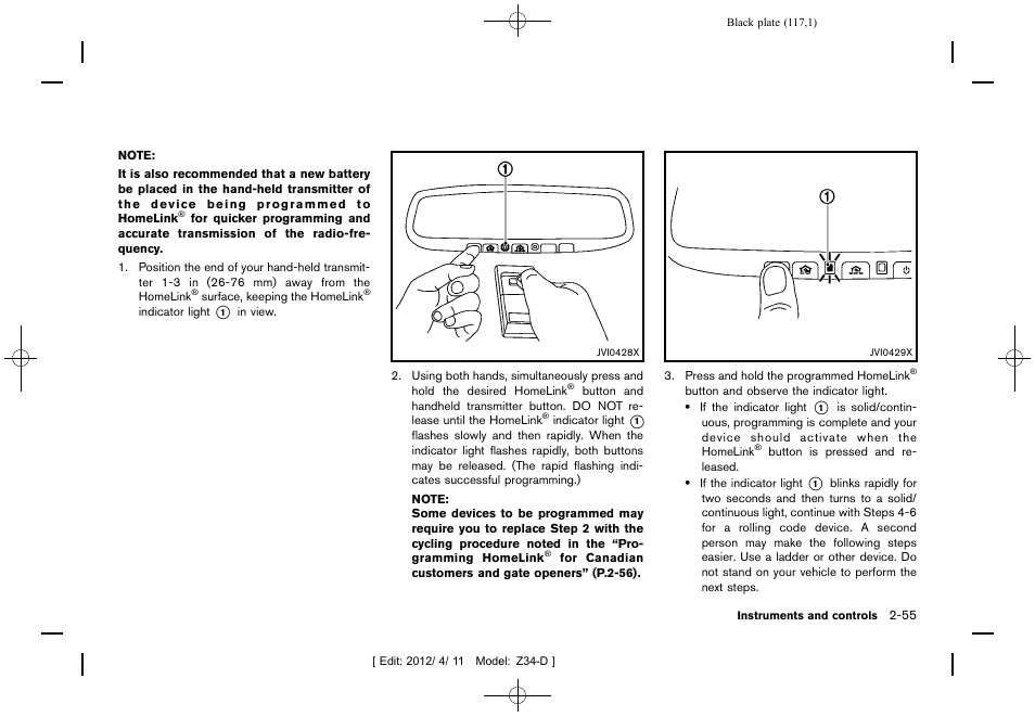 NISSAN 2013 370Z Roadster - Owner's Manual User Manual | Page 119 / 427