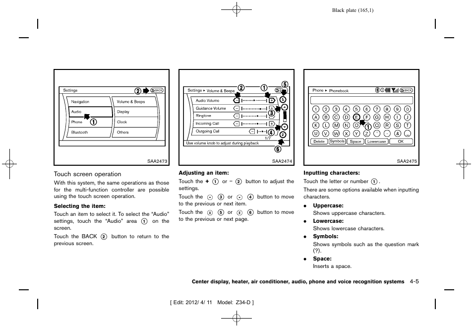 NISSAN 2013 370Z Roadster - Owner's Manual User Manual | Page 167 / 427