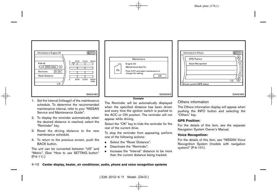 NISSAN 2013 370Z Roadster - Owner's Manual User Manual | Page 172 / 427