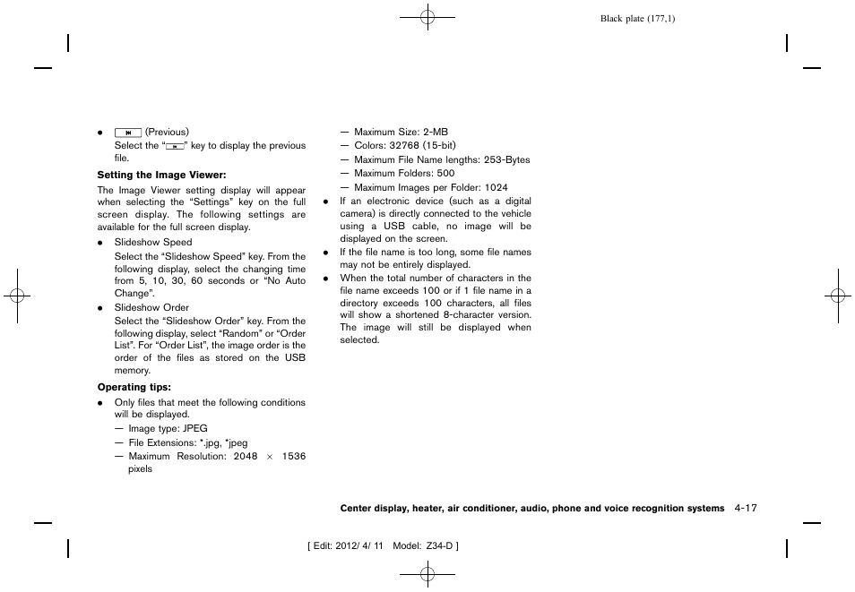 NISSAN 2013 370Z Roadster - Owner's Manual User Manual | Page 179 / 427