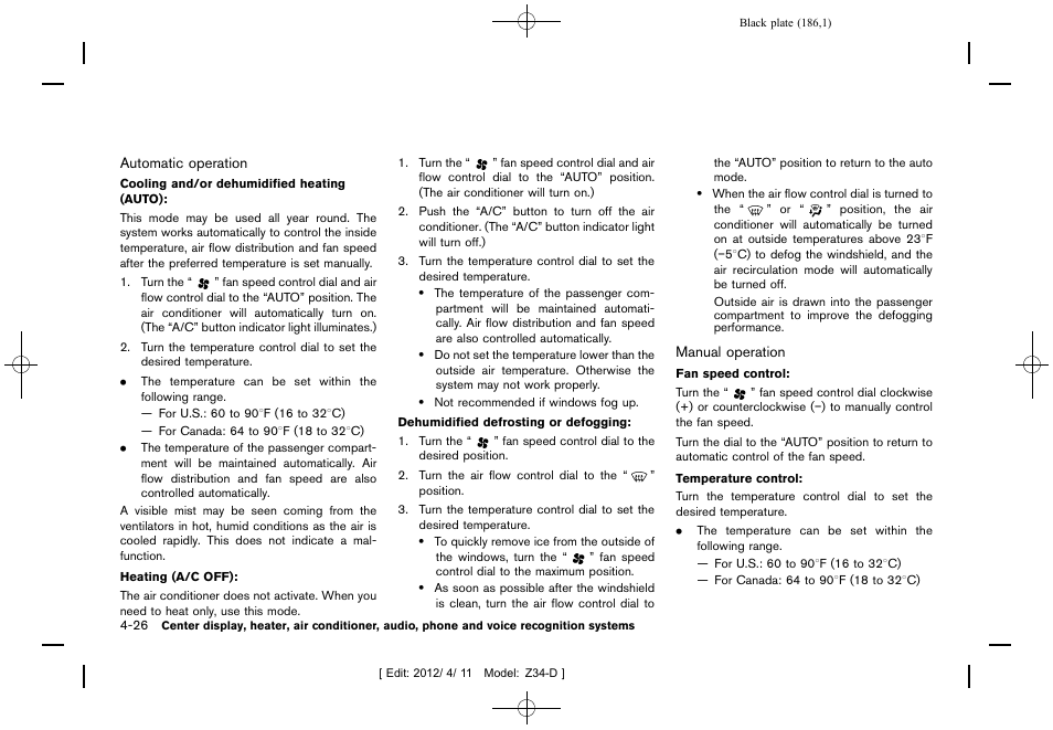 NISSAN 2013 370Z Roadster - Owner's Manual User Manual | Page 188 / 427