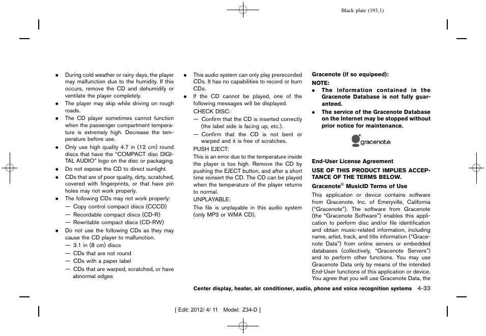 NISSAN 2013 370Z Roadster - Owner's Manual User Manual | Page 195 / 427