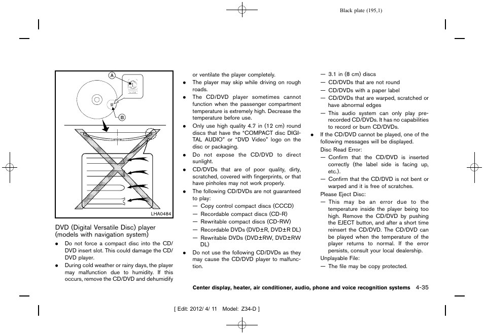 NISSAN 2013 370Z Roadster - Owner's Manual User Manual | Page 197 / 427