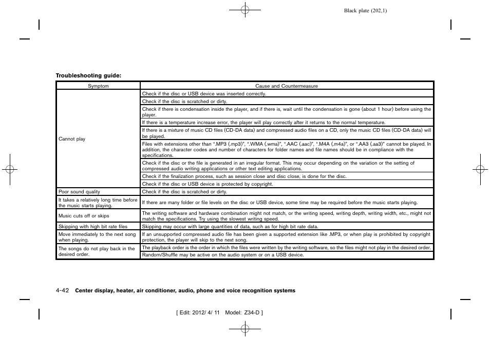 NISSAN 2013 370Z Roadster - Owner's Manual User Manual | Page 204 / 427