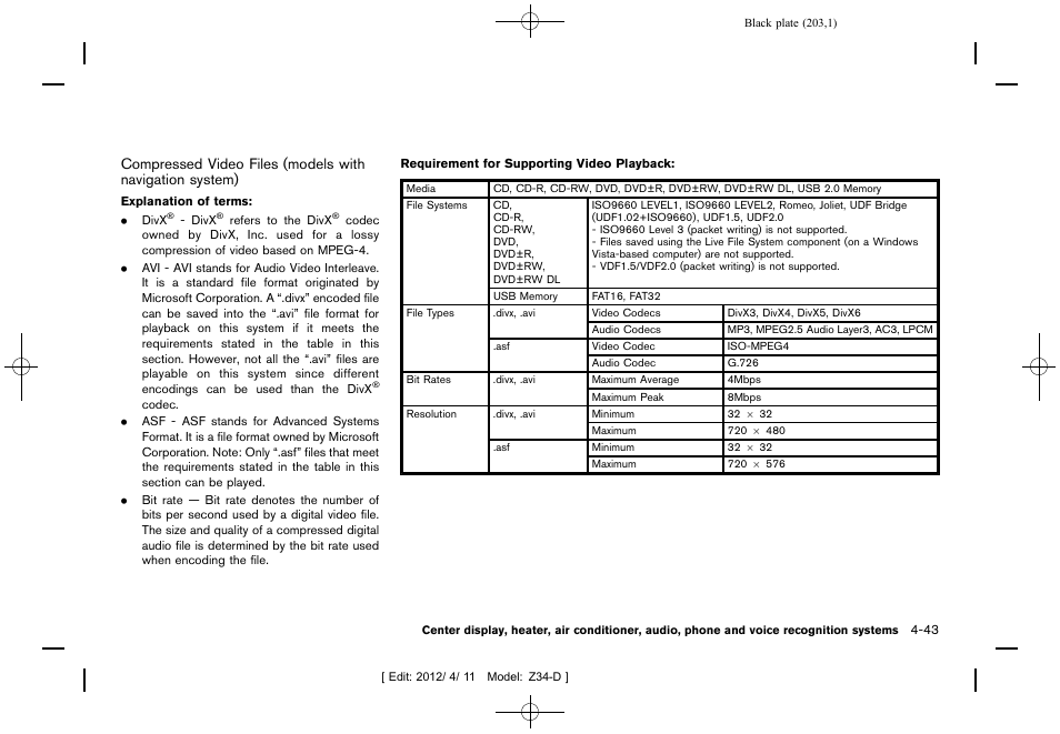 NISSAN 2013 370Z Roadster - Owner's Manual User Manual | Page 205 / 427